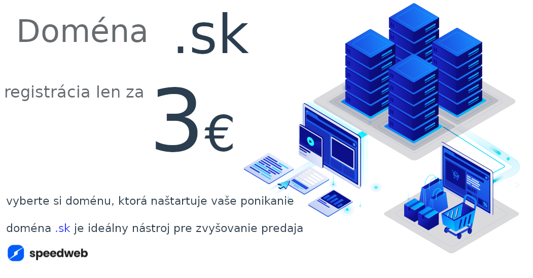 Registracia .sk domeny za 3€